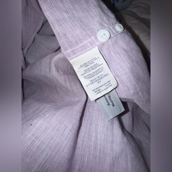 Like New Men’s J.Crew Baird McNutt Irish Linen Slim Fit Button-Down Shirt XL - Picture 9 of 10